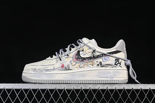 All categories Nk Air Force 1 Air Force series Nk Air Force 1 Low Air Force low top Nike Air Force 1'07 Low "Unbridled Steed" Hand-painted graffiti Unbridled Air Force One low-top casual sneakers FB1839-313